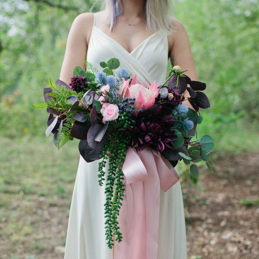 Bordeaux bridal bouquet