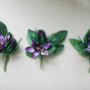 Ultra Violet boutonniere