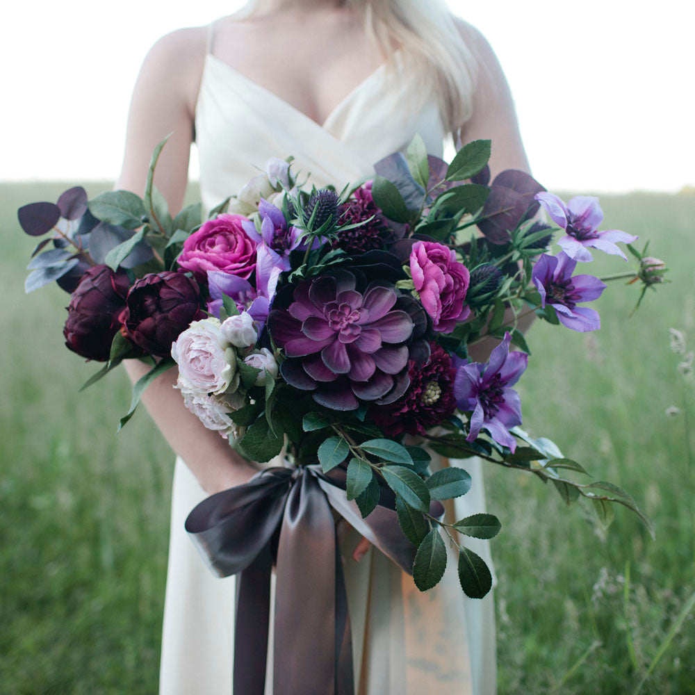 Purple Bridal store Bouquet